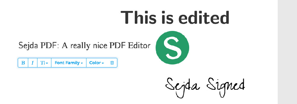 pdf editor sejda