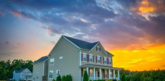 Virginia Real Estate Home Sunset