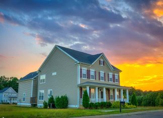 Virginia Real Estate Home Sunset